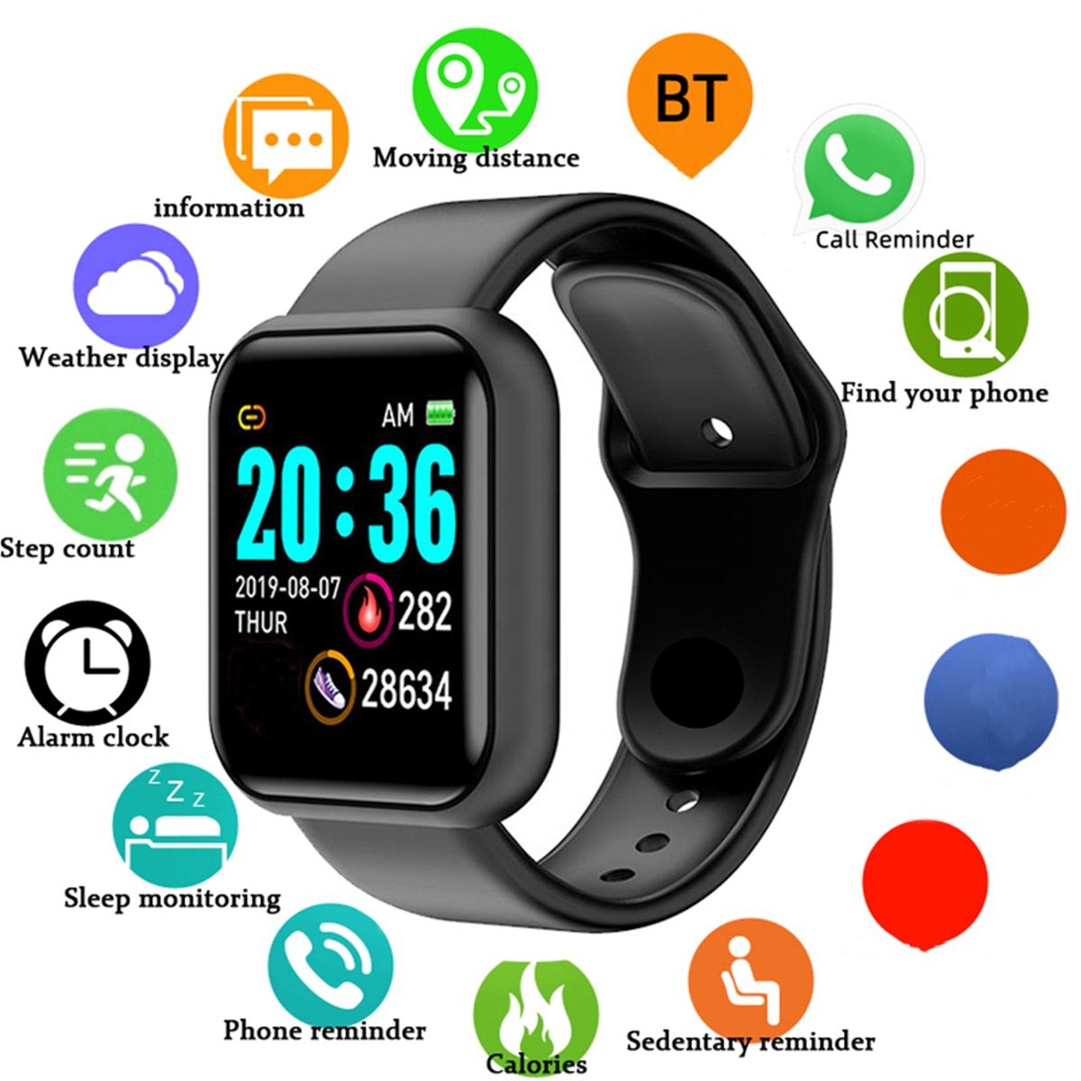 Smartwatch Watches Price - Men Smart Watches Color Screen Bluetooth