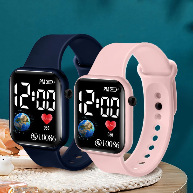 Smartwatch Watches For Children - YIKAZE Kids Watches LED Digital Kids