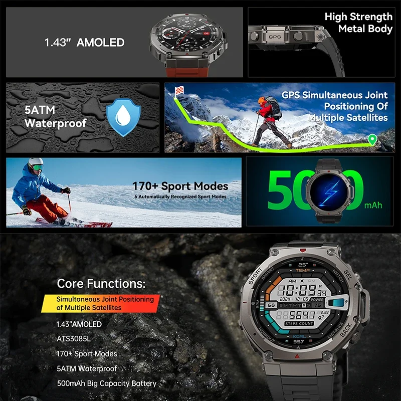 2026 New Military DM58 GPS Sma - Smartwatch Military Watches For Men review and price