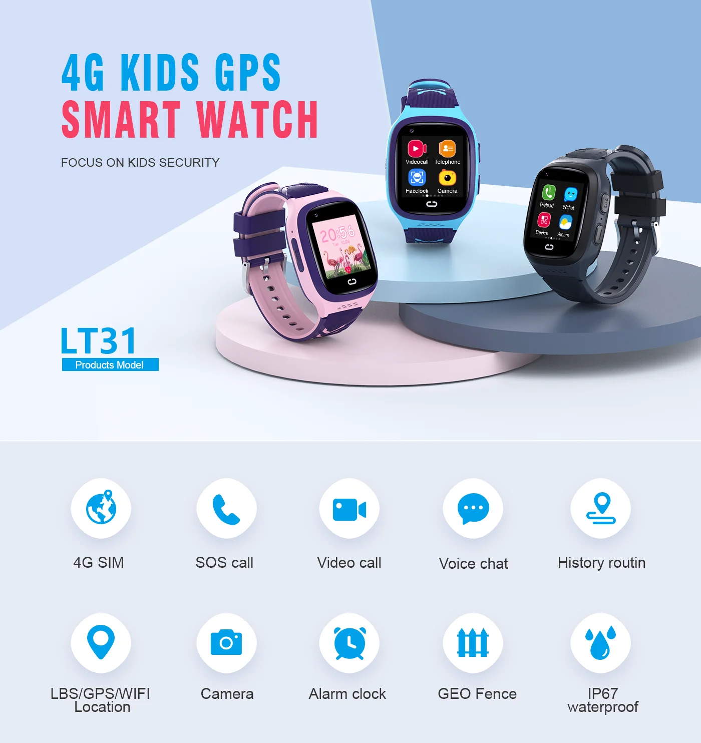 4G Kids Smartwatch SOS Waterpr - Smartwatch Watches Price review and price