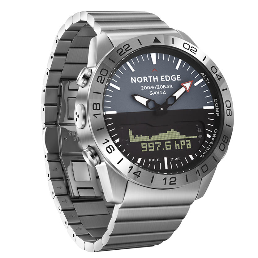 NORTH EDGE GAVIA2 Men's Dive 5 - Altimeter Compass Watch review and price
