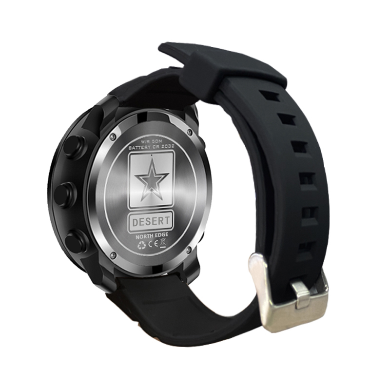 NORTH EDGE DESERT Men Digital  - Altimeter Compass Watch review and price