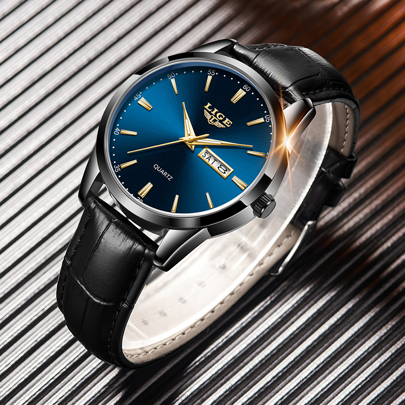 LIGE Man Watch Fashion Leather - Smartwatch Military Watches For Men review and price
