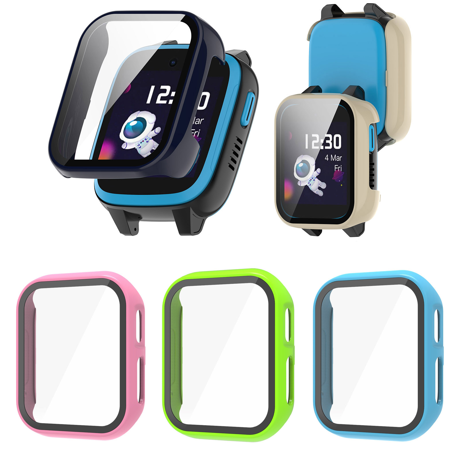 Hard Edge Shell Glass Screen P - Smartwatch Watches For Children review and price