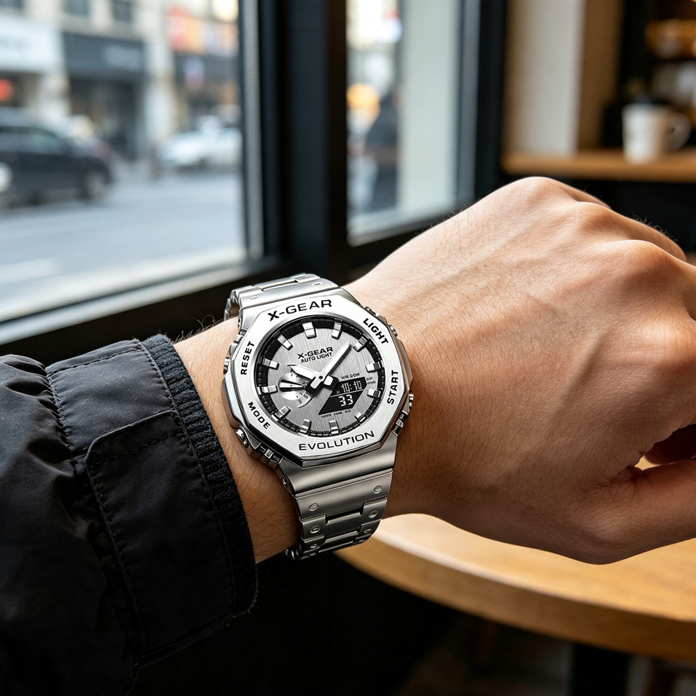 X-GEAR Dual Display Digital Sp - Smartwatch Watches Price review and price