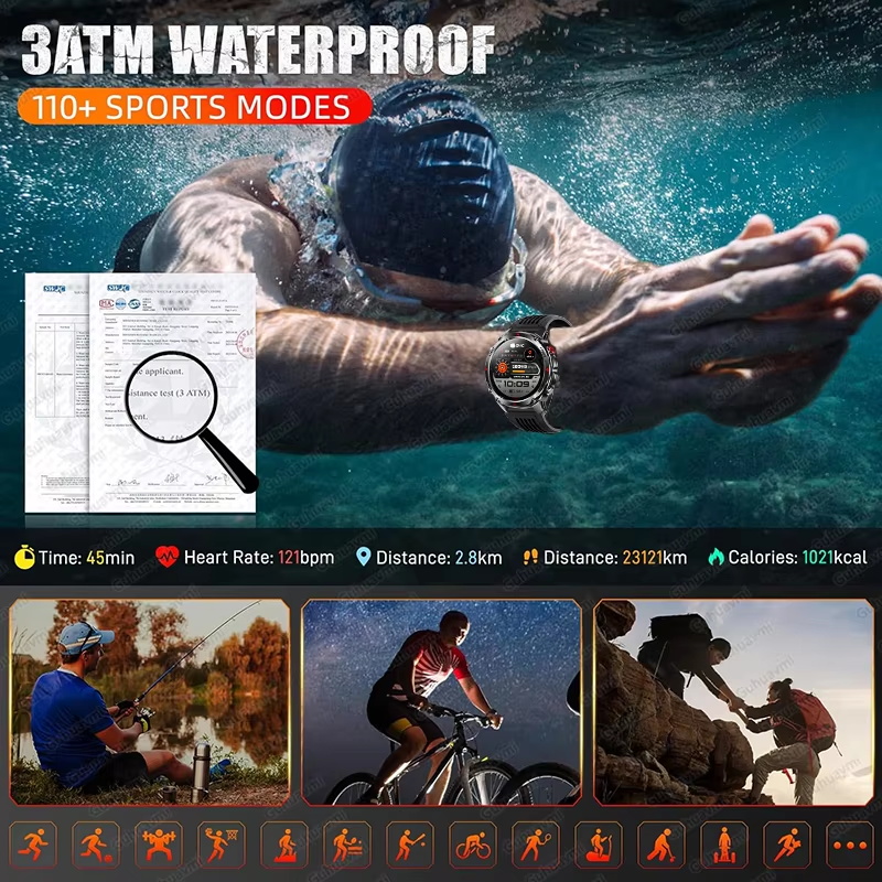 Military 540mAh GPS Smart Watc - Altimeter Compass Watch review and price