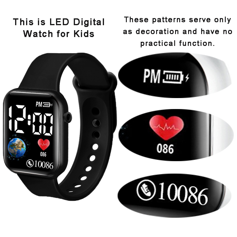 YIKAZE Kids Watches LED Digita - Smartwatch Watches For Children review and price