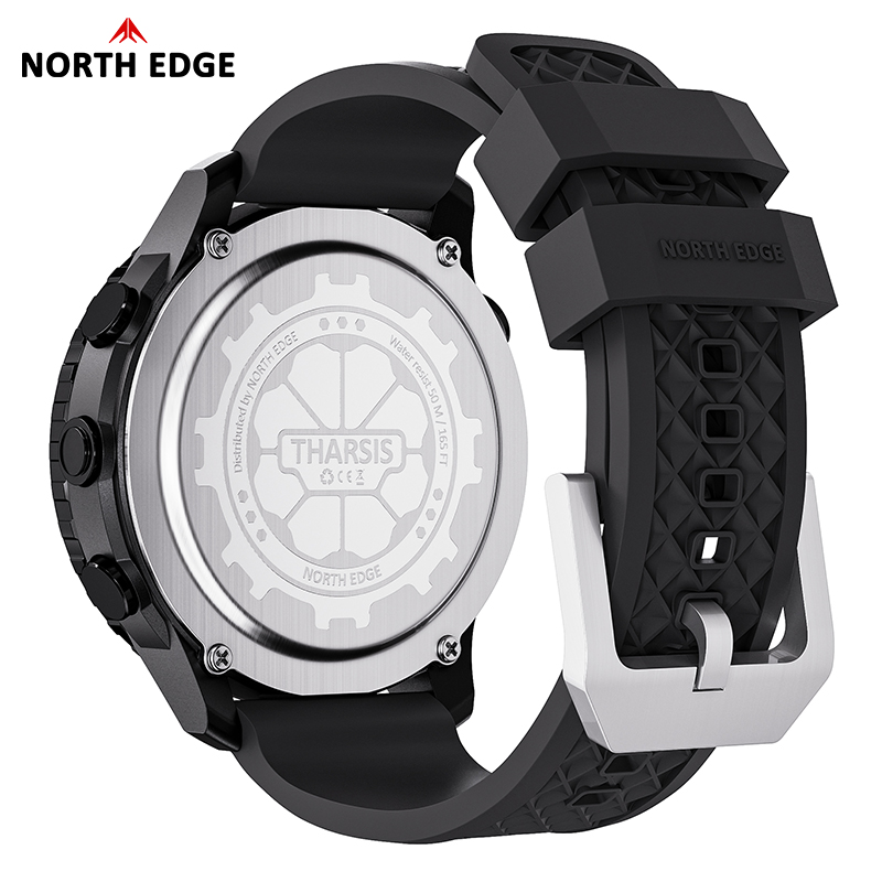 NORTH EDGE THARSIS Men Carbon  - Altimeter Compass Watch review and price