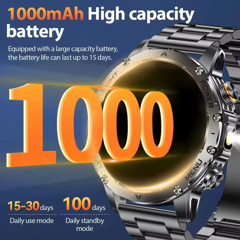 2025New Outdoor Military 1000m - Smartwatch Military Watches For Men review and price