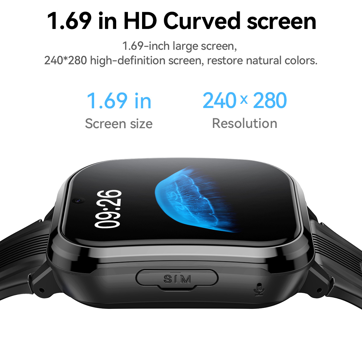 HOCO Y108 1.69inch HD LCD Curv - Smartwatch Watches For Kid Boy review and price