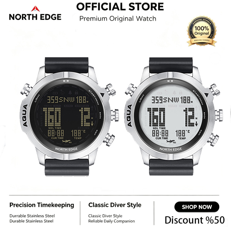 NORTH EDGE Mens Digital Watch  - Altimeter Compass Watch review and price